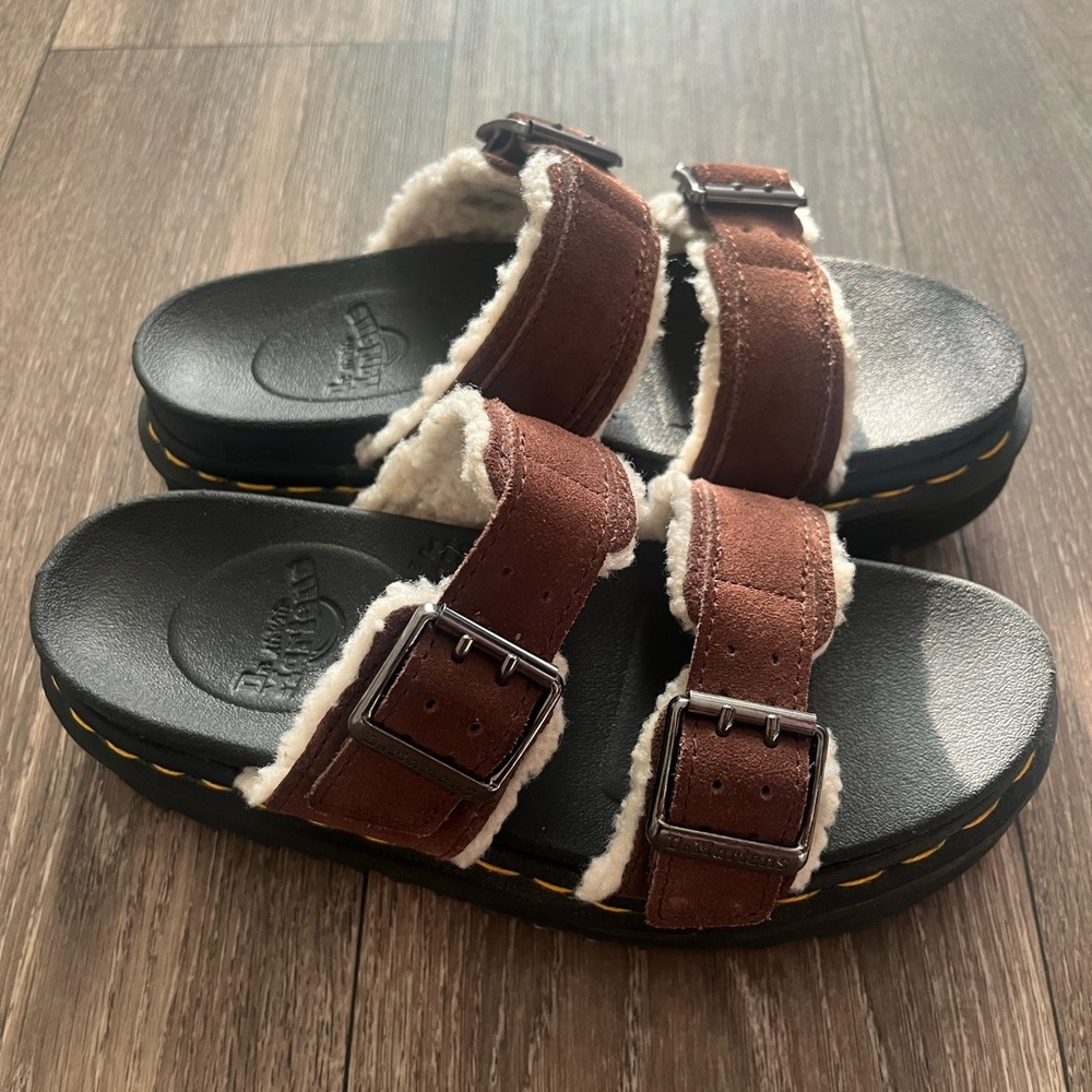 Dr Martens Myles Sherpa Lined Sandals